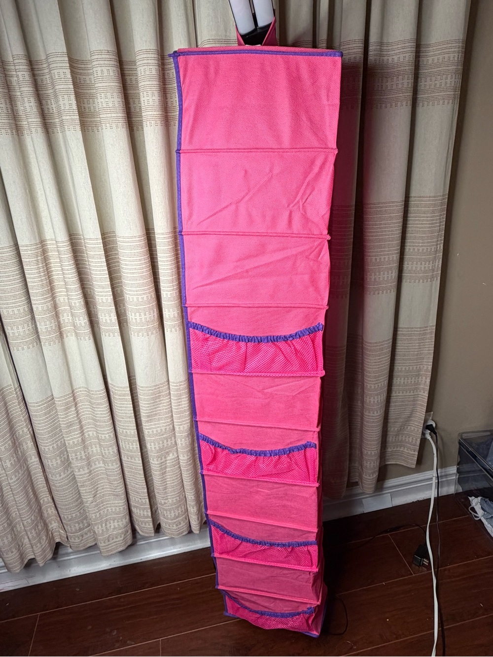 Kids Pink Hanging Organizer Storage -